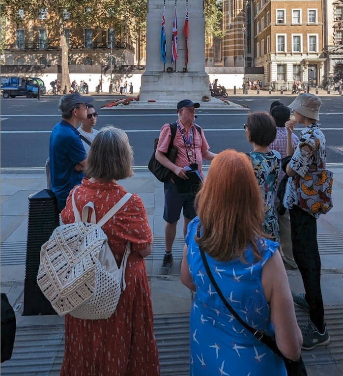 Guiding on the streets of London